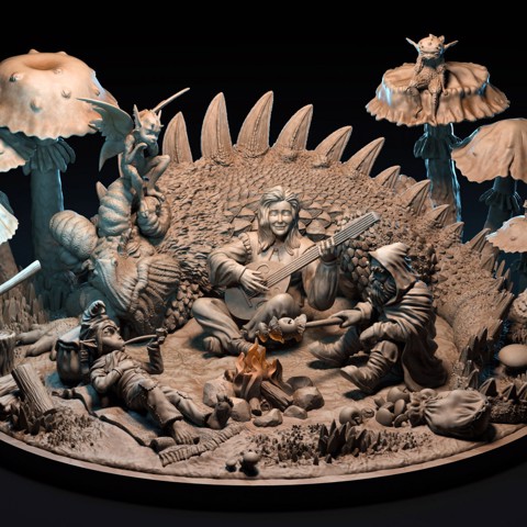 Image of Lost in the Mushroom Forest - diorama