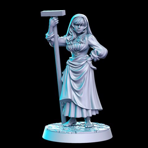 Image of Agnes (female dyer) - 32mm - DnD