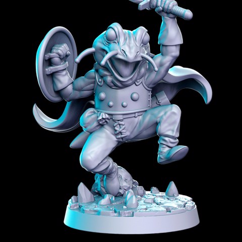 Image of Toadin - Battle toad - 32mm - DnD