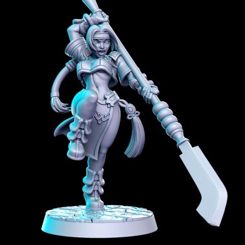 Image of Nami Sung (Asian Glaive Fighter) 32mm - DnD