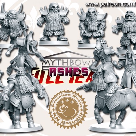 Image of Ashes Team 16 miniatures Fantasy Football 32mm