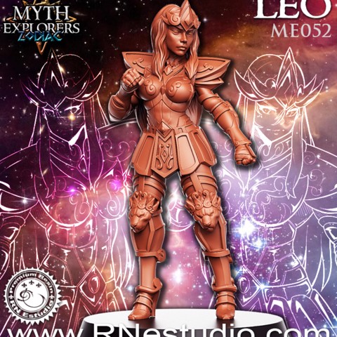 Image of Leo - Female Knight- 32mm - DnD