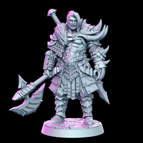 Image of Kron - Barbarian - 32mm - DnD