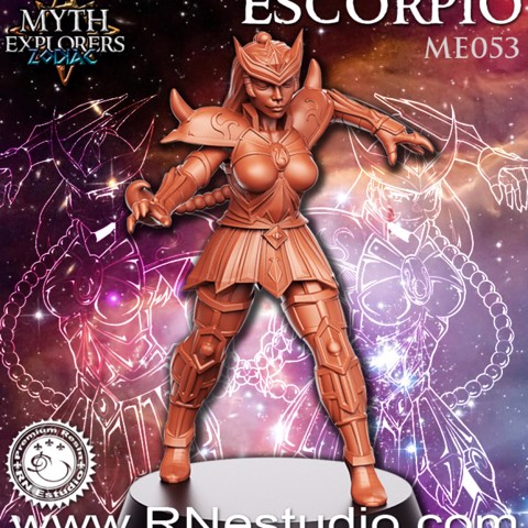 Image of Escorpio - Female Knight - 32mm - DnD