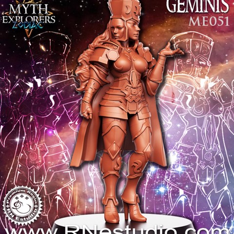 Image of Geminis - Female Knight- 32mm - DnD