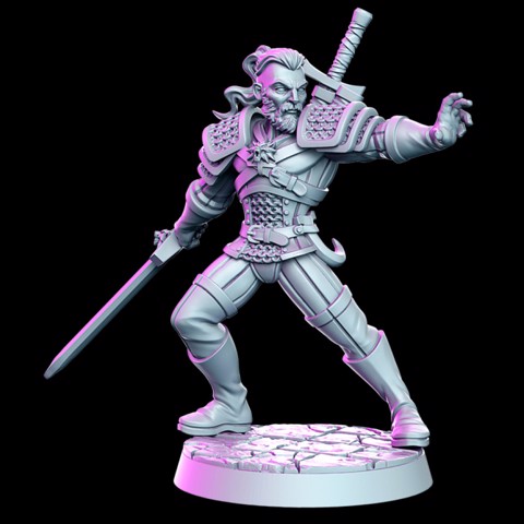 Image of Ravhald of Giva - witcher- 32mm - DnD -