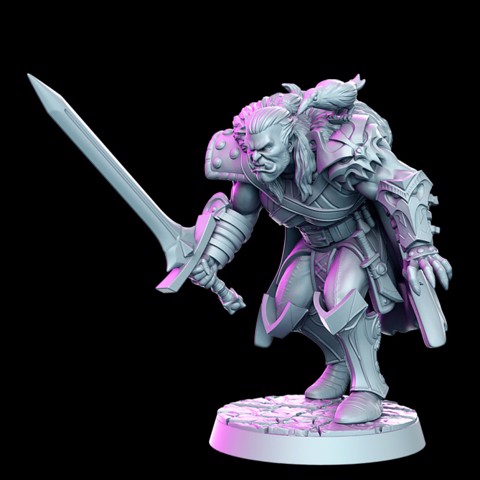 Image of Gazzmal- Orc Witcher 32mm - DnD -