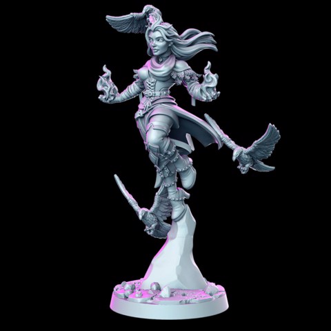 Image of Genevieve - Female wizard- 32mm - DnD