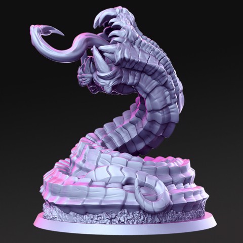 Image of Claw Serpent - Sandworm - 32mm - DnD