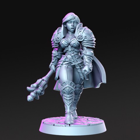 Image of Caliope - Female knight- 32mm - DnD