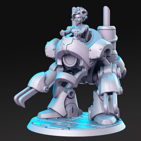 Image of Techroid and Prissa - robot - 32mm - DnD -