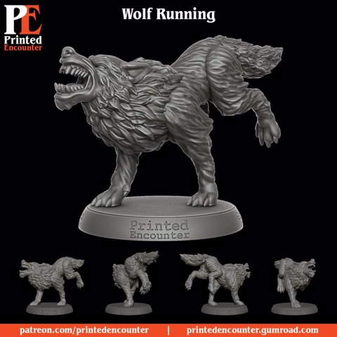 Image of Wolf Running