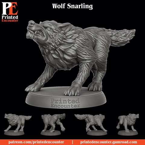 Image of Wolf Snarling 2