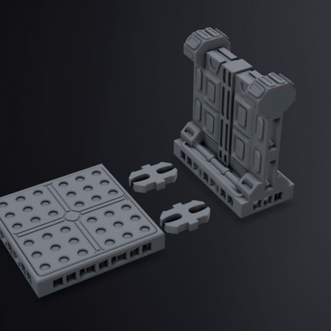 Image of Sci Fi terrain pack sample