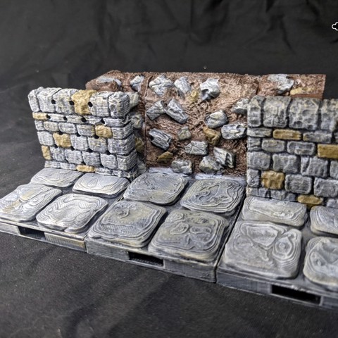 Image of Dungeon Stone Ruined - Thick Wall Sets
