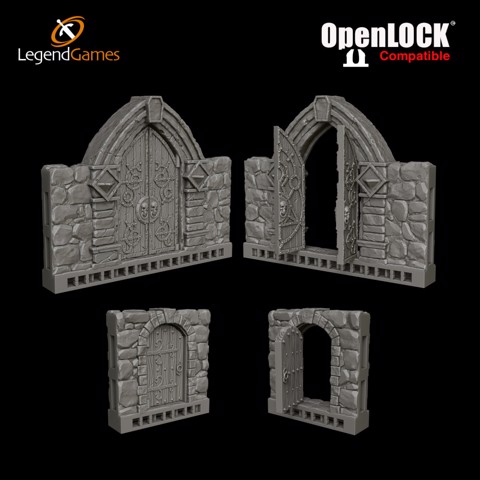 Image of LegendGames OpenLOCK compatible opening doors