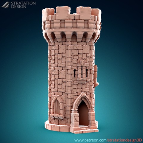 Image of Medieval Stone Dice Tower