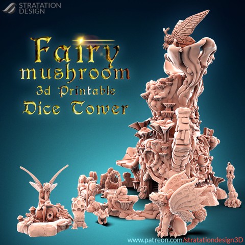 Image of Fairy Mushroom Dice Tower Bundle