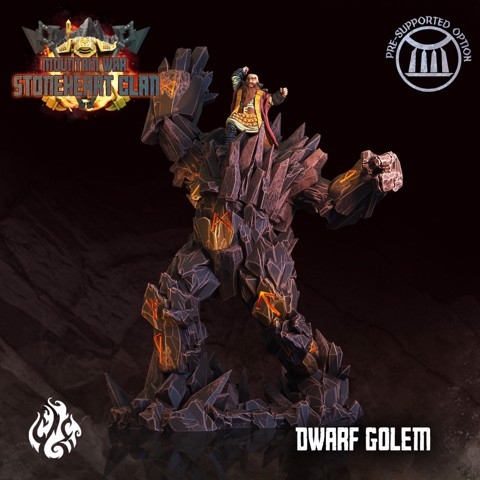 Image of Dwarf Elementalist & Golem