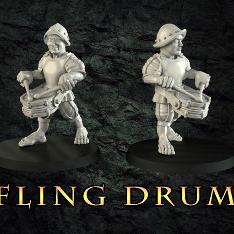 Image of Halfling drummer