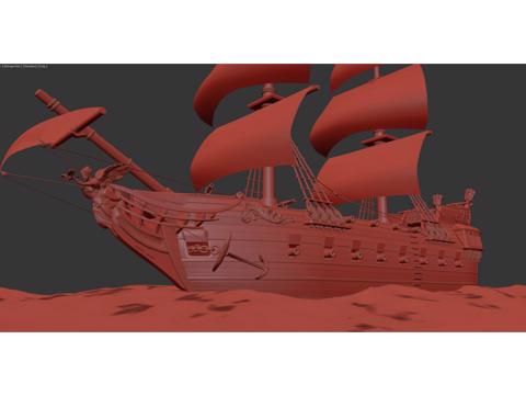 Image of Pirate Ship Galleon for Table Top DnD