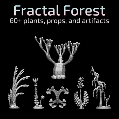 Image of Fractal Forest Collection - plants, props, and artifacts
