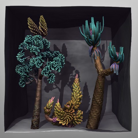Image of Prehistoric Plants - includes a modular tree with 25 pieces