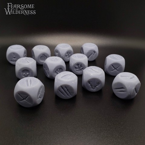 Image of Fearsome Wilderness Dice and Tokens