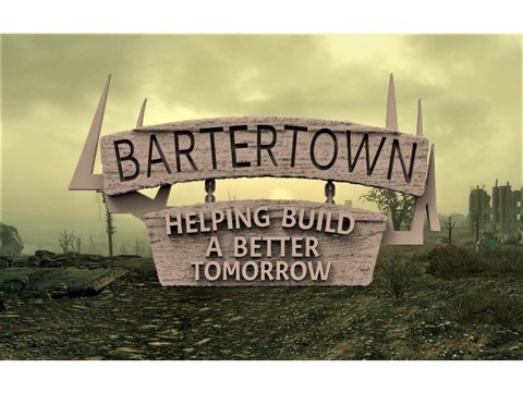 Image of Mad Max Barter Town Sign - 28mm Gaslands / Darkfuture