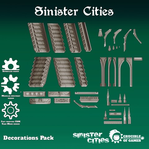 Image of Sinister City Builder - Decorations pack