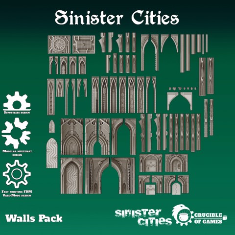 Image of Sinister City Builder - Walls pack