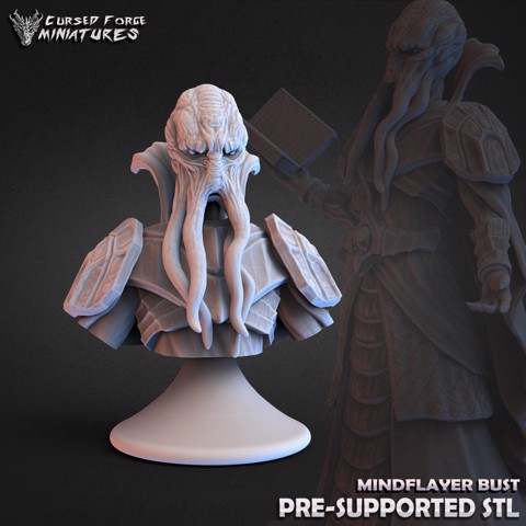 Image of Mindflayer bust (supported)