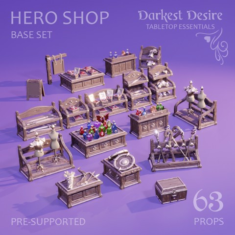 Image of Hero Shop - Base Set (re-supported)