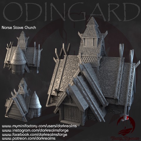 Image of Dark Realms - Odingard - Norse Stave Church