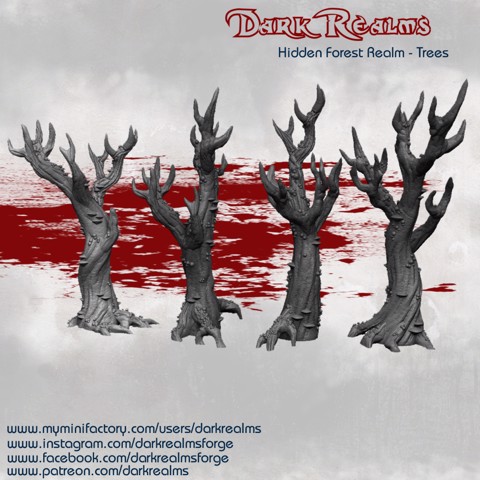 Image of Dark Realms Hidden Forest Realm - Trees