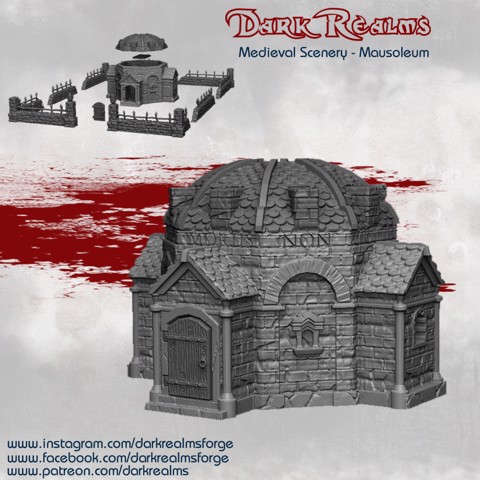 Image of Dark Realms Medieval Scenery - Mausoleum