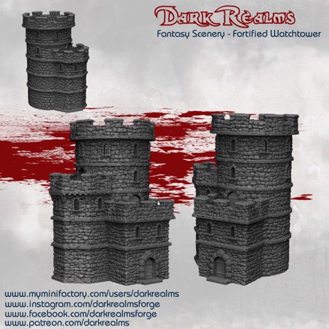 Image of Dark Realms Fantasy Scenery - Fortified Watchtower