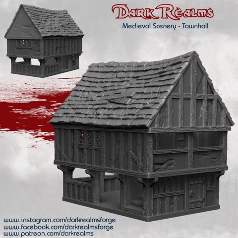 Image of Dark Realms Medieval Scenery - Townhall