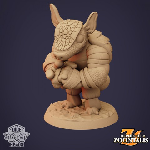 Image of Armadillo Monk (pre-supported included)