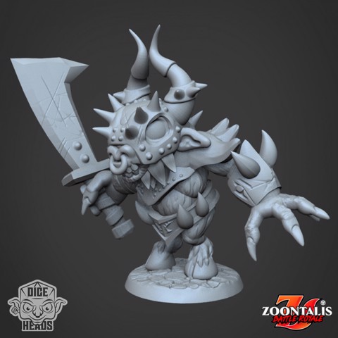 Image of Minotaur Lord (pre-supported included)
