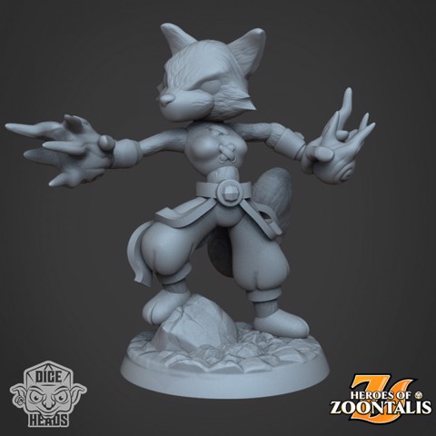 Image of Fox Wizard (pre supported included)