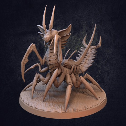 Image of Hakanchu Centipede Kaiju - Presupported