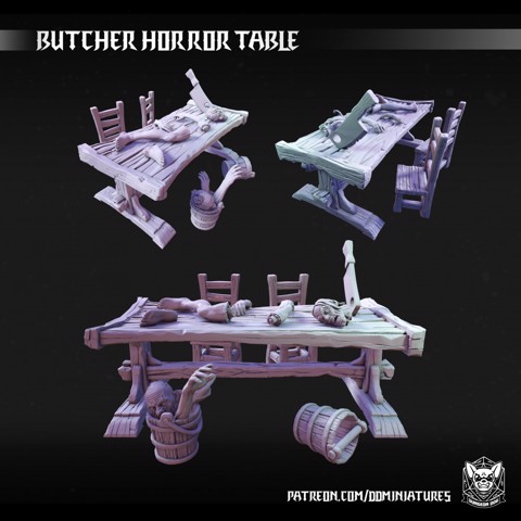 Image of Butcher Horror Table