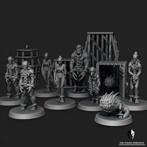 Image of Alien Slaves / Captives, objective markers / tokens