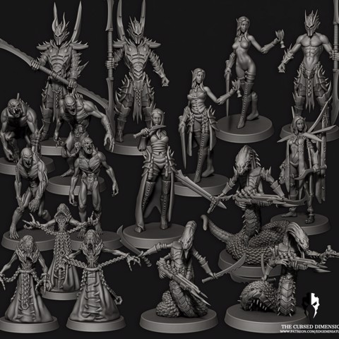 Image of Royal Court - Cursed Elves with bonus pinups