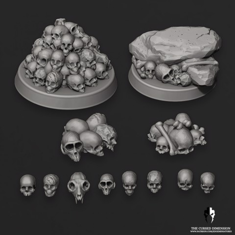 Image of Skulls Props / Piles Set 01