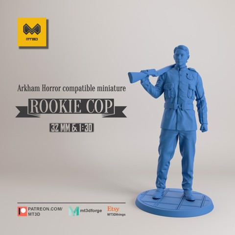 Image of Rookie Cop - Arkham Horror compatible