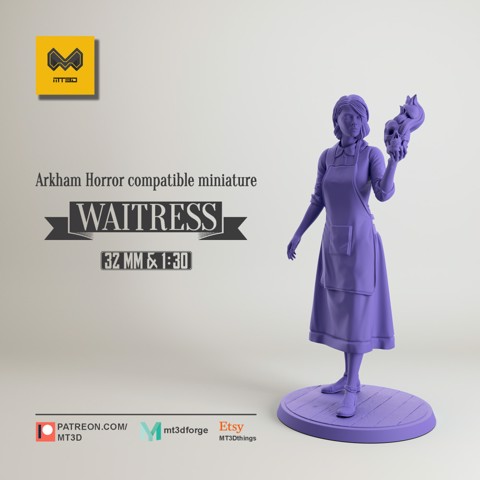 Image of Waitress - Arkham Horror compatible