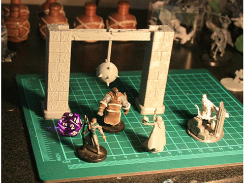 Image of Swinging Traps for Dungeons and Dragons, Pathfinder, Warhammer or Tabletop fantasy games.