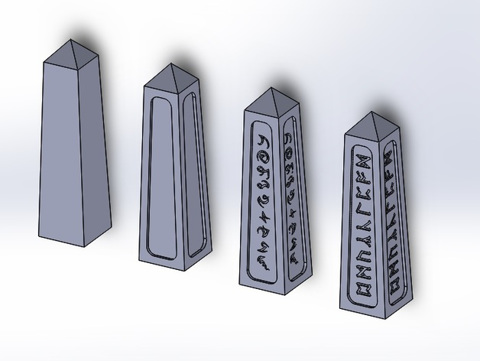 Image of Obelisks - 25mm base - 100mm tall - Terrain